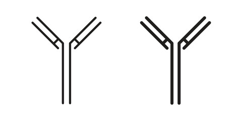 Antibody icon symbol shape. vector symbols.