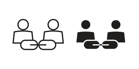 Affiliate link icon symbol shape. vector symbols.