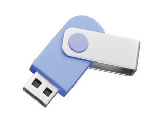Flash drive icon 3d illustration rendering