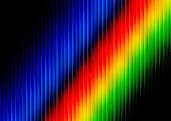 Colourful rainbow abstract background with a rippled glass effect
