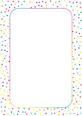 Cute background with multi coloured dots design 