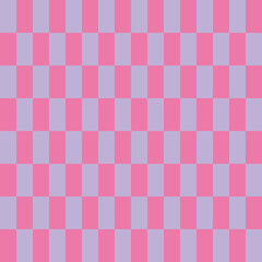Seamless vector checked pattern or violet pink and red background for tile wallpaper