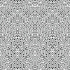 Interlocking circles creating hypnotic optical illusion seamless pattern