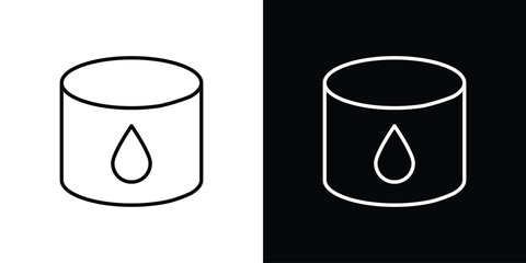 Water tank icon Editable stroke vector pack, suitable for web designs.