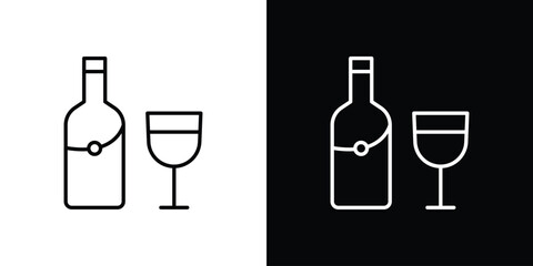 Vodka icon Editable stroke vector pack, suitable for web designs.