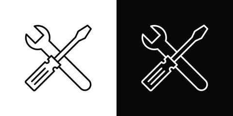 Tools icon Editable stroke vector pack, suitable for web designs.