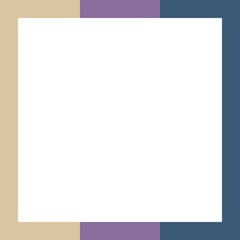 Obraz premium Simple, elegant frame with beige, purple, and blue border, perfect for presentations, invitations, or social media posts.