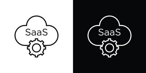 SaaS icon Editable stroke vector pack, suitable for web designs.