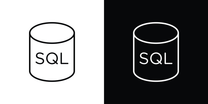 SQL icon Editable stroke vector pack, suitable for web designs.