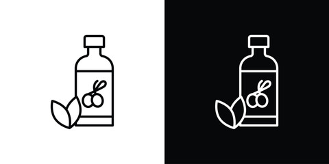 Olive oil icon Editable stroke vector pack, suitable for web designs.