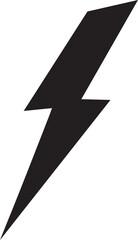 Black Lightning Bolt Vector