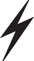 Black Lightning Bolt Vector
