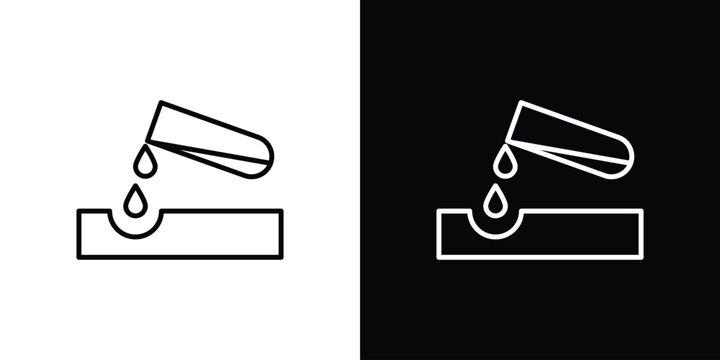 Corrosive substance icon Editable stroke vector pack, suitable for web designs.