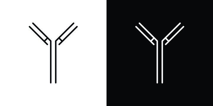 Antibody icon Editable stroke vector pack, suitable for web designs.