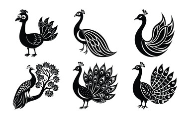 “Peacock Vector Bundle | Colorful, Decorative, and Minimal Designs”