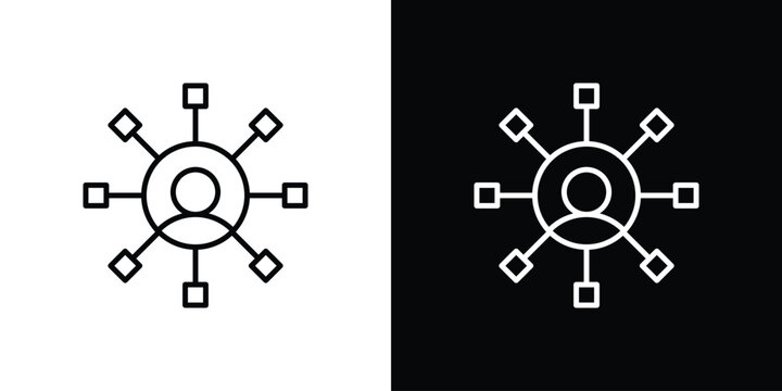 Affiliate marketing icon Editable stroke vector pack, suitable for web designs.