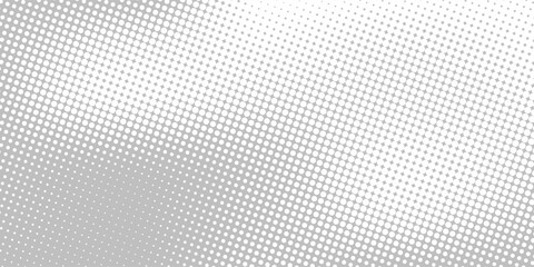 Dotted gradient vector illustration, white and black halftone background, horizontal seamless dotted lines, monochrome dots texture backdrop, retro effect. modern