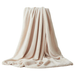 Cozy Embrace: A luxurious, plush blanket cascades gracefully, inviting you to indulge in a moment of warmth and comfort.