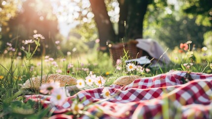 Obraz premium Relaxing Afternoon Picnic Time Scene