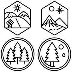Nature Trail Wayfinding Icons