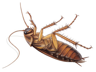 Dead Cockroach Upside Down