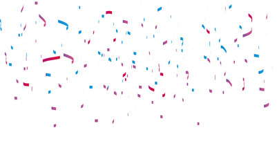 Colorful confetti border frame repeat pattern. Great for a birthday party or an event celebration invitation or decor.