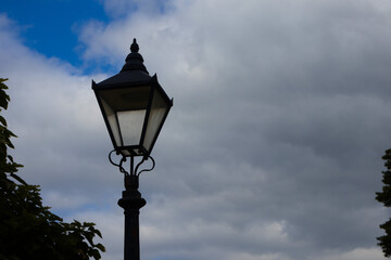 Photograph of a lamp in Oxford, England