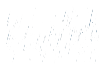 Falling raindrops on black background depicting a rainy night scene