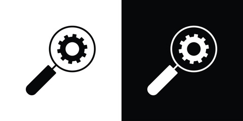 Investigate icon concept. silhouette icon.