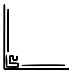 Frame and corners decoration