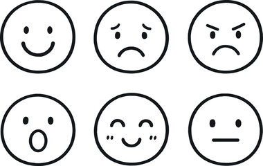 hand drawn cute doodle style isolated emotions emoji emotions facial chart emotions valence arousal emotions sentiment analysis tool emotions expression matrix emotions mood tracker