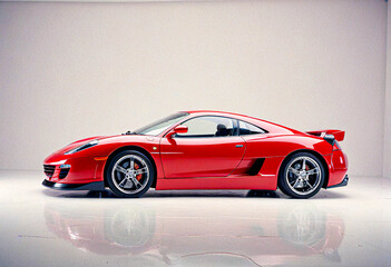 Fototapeta premium Transparent Background Car Render