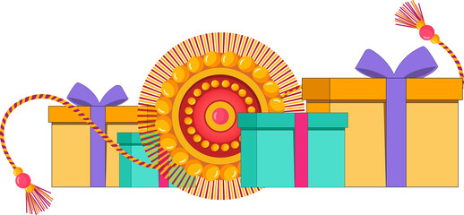 floral Rakhi and gift boxes for Raksha Bandhan g