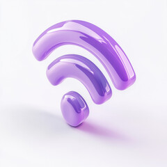  Wi-Fi signal icon on a white background.