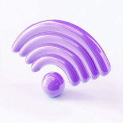  Wi-Fi signal icon on a white background.