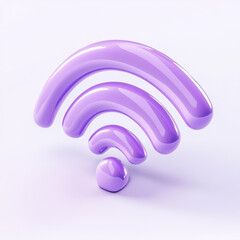  Wi-Fi signal icon on a white background.