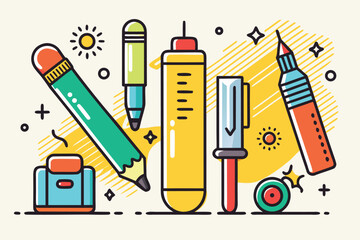 vector illustration of office building