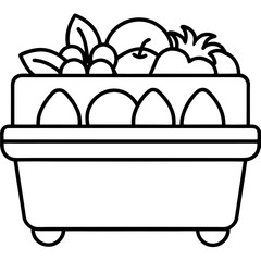 Minimalist Drawer Storage Line Art