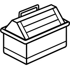 Minimalist Drawer Storage Line Art