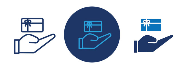 set of pixel perfect colored Loyalty program icon , 1 Silhouette, 1 Unexpanded, Loyalty card with stars indicating rewards.