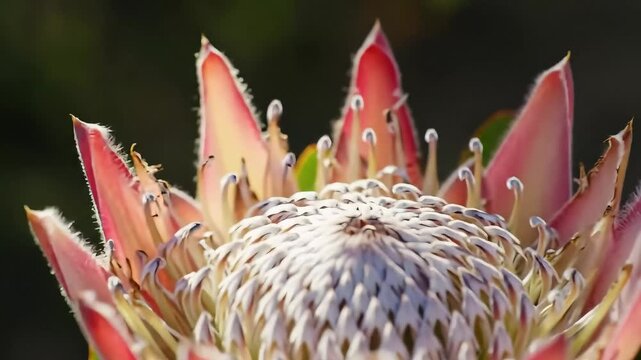Close-up of a King Protea flower
