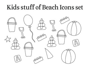 coloring book vector set