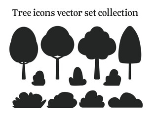 Tree Icons vector set collection
