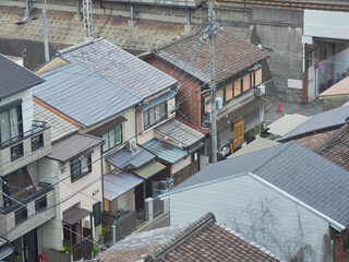 京都の住宅街の風景