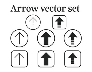 Arrow vector icon set collection
