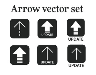Arrow vector icon set collection