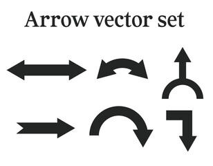 Arrow vector icon set collection