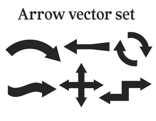 Arrow vector icon set collection