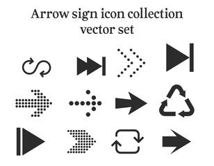 Arrow vector icon set collection