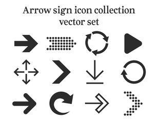 Arrow vector icon set collection